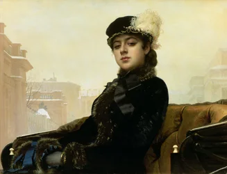 Portret van een onbekende vrouw, 1883